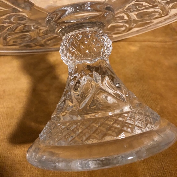 Vintage Imperial USA Glass Pedestal Cake Stand NWT - Picture 7 of 8